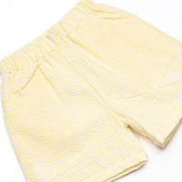 Work Zone Smocked Short Set, Yellow