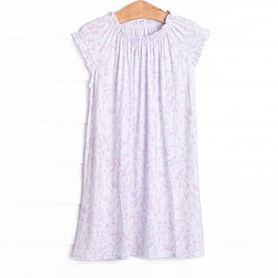 Tangled Up in Toile Bamboo Night Gown, Pink
