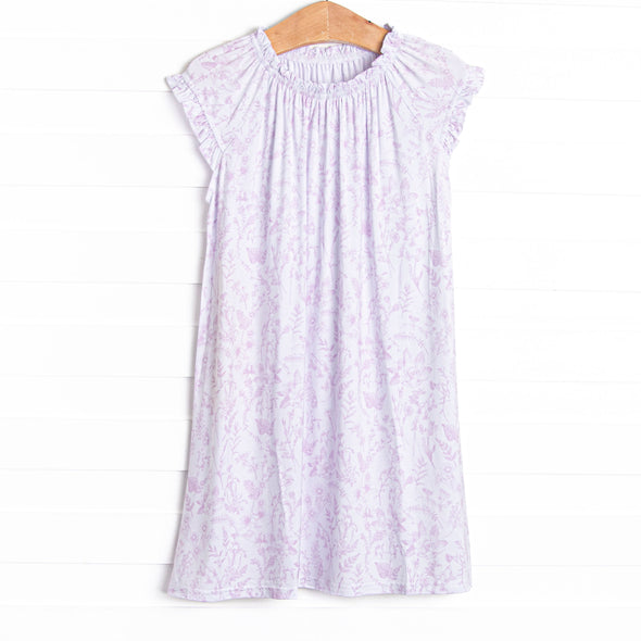 Tangled Up in Toile Bamboo Night Gown, Pink