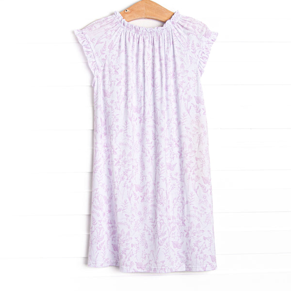 Tangled Up in Toile Bamboo Night Gown, Pink