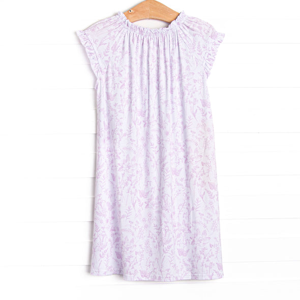 Tangled Up in Toile Bamboo Night Gown, Pink