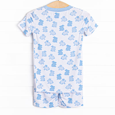 Hippity Hoppity Bamboo Pajama Short Set, Blue