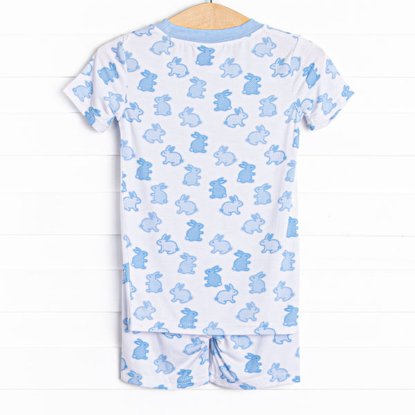 Hippity Hoppity Bamboo Pajama Short Set, Blue