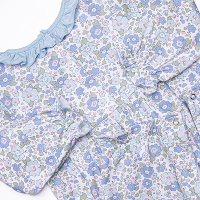 Bellflower Beauty Romper, Blue