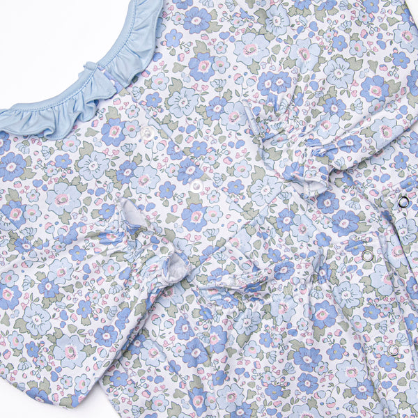 Bellflower Beauty Romper, Blue
