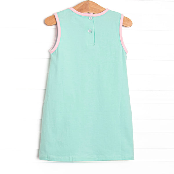 Beautiful Bows Embroidered Dress, Mint