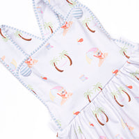Corgi on the Coast Sunsuit, Blue
