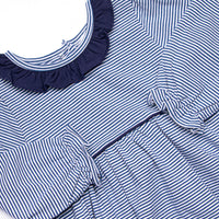 Berkley Long Sleeve Dress, Navy Stripe