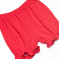 Berry Bows Embroidered Bloomer Set, Red