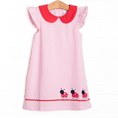 pink ladybug dress Pink/raspberries Ladybug Dress for kids