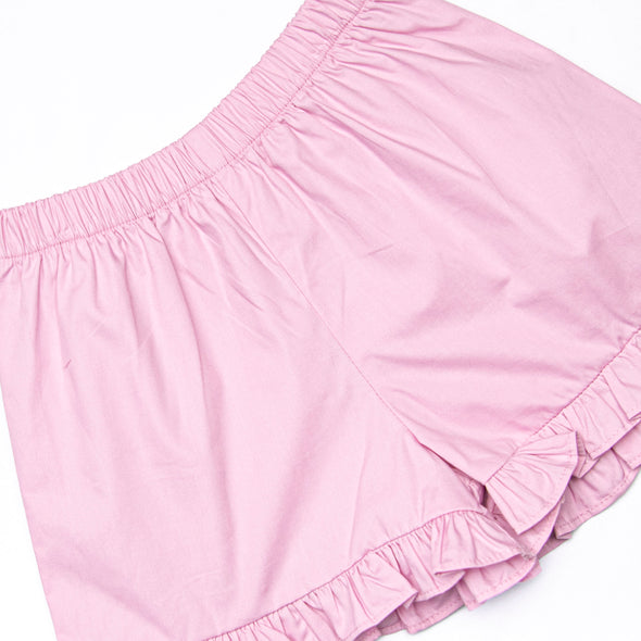 Fields of Fuchsia Ruffle Short Set, Purple