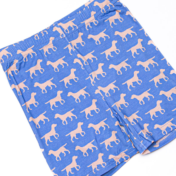 Caring Companion Bamboo Pajama Short Set, Blue