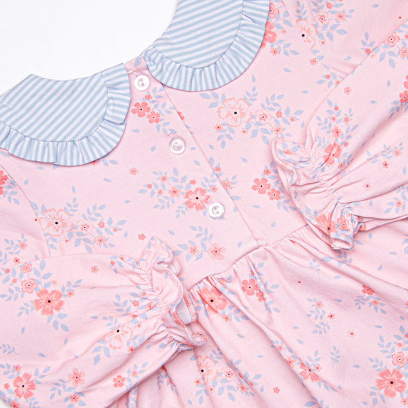 Pink Magnolia Petals Legging Set, Pink