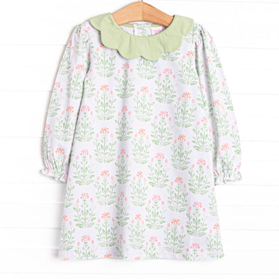 Petals in the Pond Dress, Green