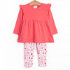 Tara Hearts Tunic Set, Pink