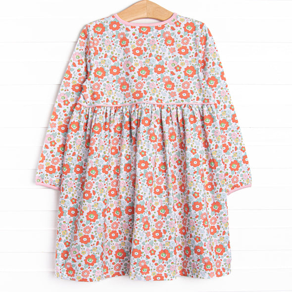 Petal to the Metal Ruffle Pocket Dress, Red