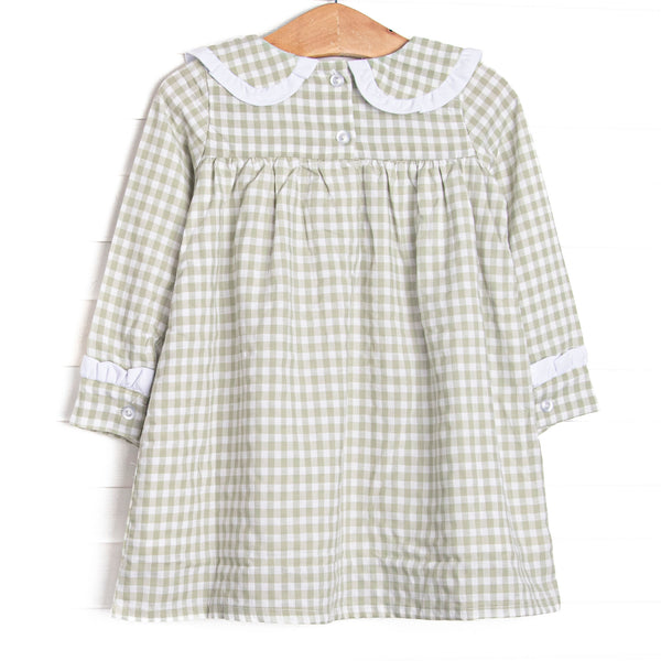 Reed Dress, Green Gingham