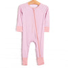 Pink Gingham Bamboo Zippy Pajama, Pink