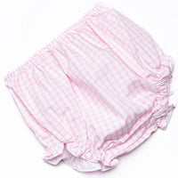 Beautiful Bows Smocked Diaper Set, Pink