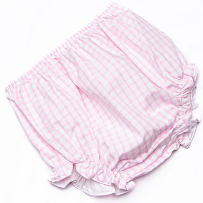 Beautiful Bows Smocked Diaper Set, Pink