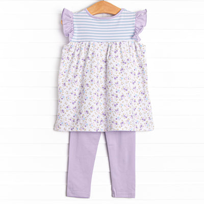 Precious Petunia Legging Set, Purple