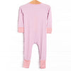 Pink Gingham Bamboo Zippy Pajama, Pink