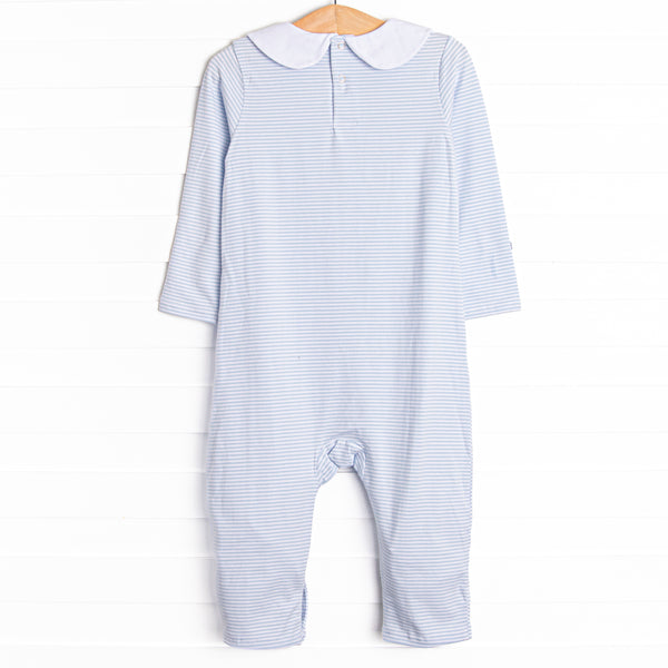 Elliot Romper, Blue Stripe