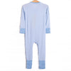 Blue Gingham Bamboo Zippy Pajama, Blue