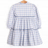 Poised Plaid Dress, Blue
