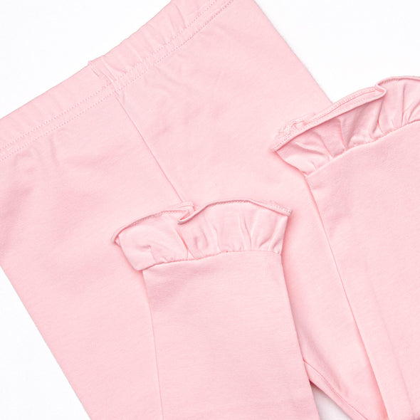 Early Fall Florals Legging Set, Pink