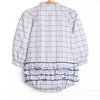 Poised Plaid Ruffle Bubble, Blue
