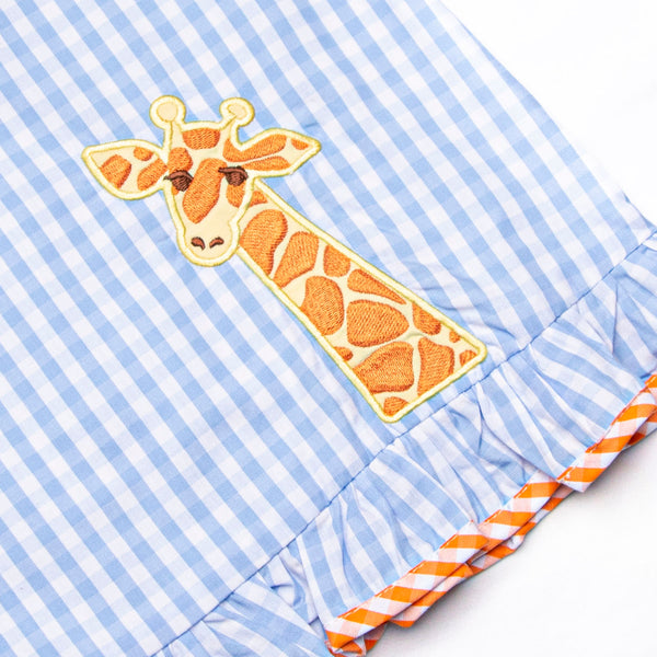 Wildlife Watch Applique Dress, Blue