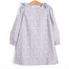 Poppy Fields Bow Dress, Blue