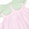 Little Berry Embroidered Ruffle Short Set, Pink
