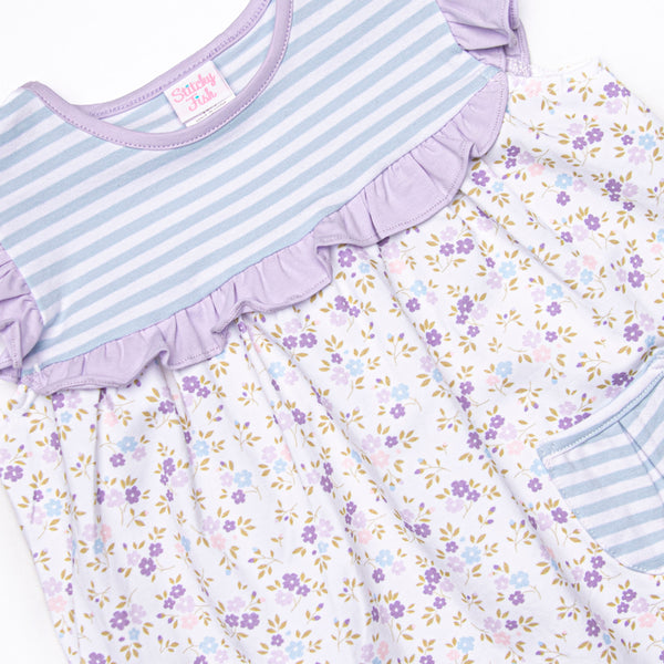 Precious Petunia Legging Set, Purple