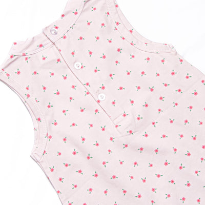 Bitty Bow Blooms Applique Dress, Pink