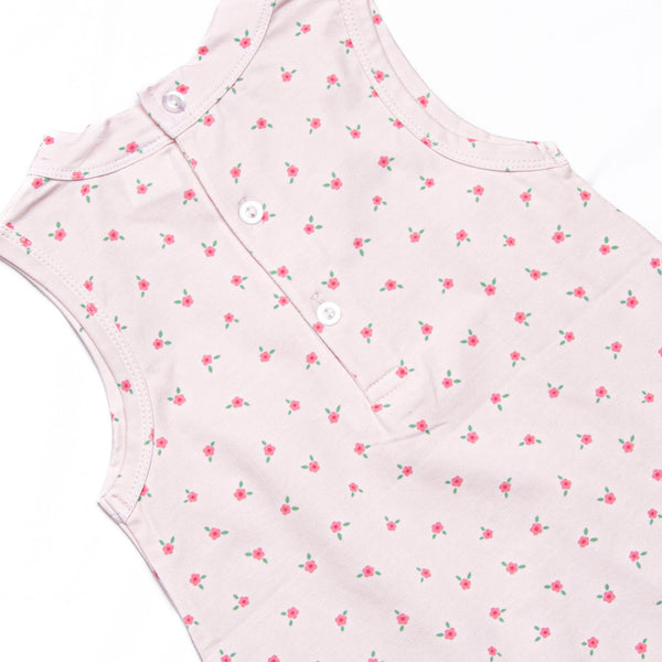 Bitty Bow Blooms Applique Dress, Pink