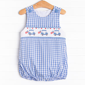 Fore Freedom Smocked Bubble, Blue