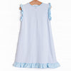 Cute and Crabby Applique Dress, Blue