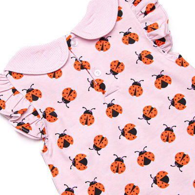 Ladybug Line Diaper Set, Pink