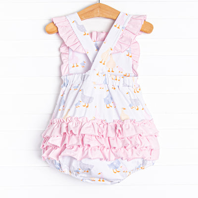Duckling Dash Ruffle Bubble, Pink