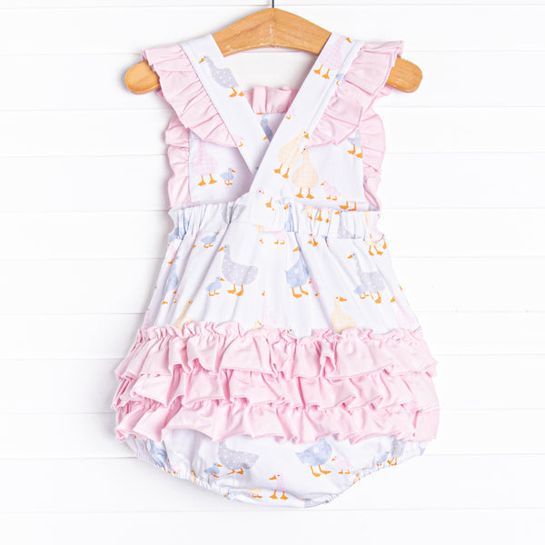 Duckling Dash Ruffle Bubble, Pink