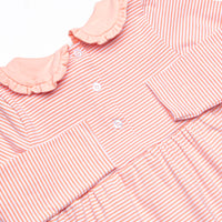 Lydia Pocket Dress, Peach Stripe