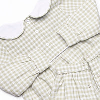 Reed Romper, Green Gingham