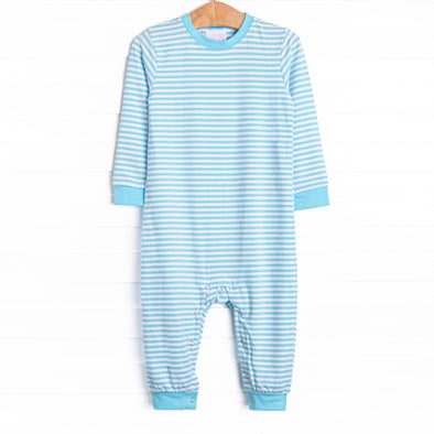 Luca Romper, Aqua Stripe