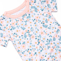Garden Charm Bamboo Pajama Short Sleeve Set, Blue