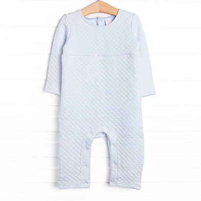 Caden Quilted Romper, Blue