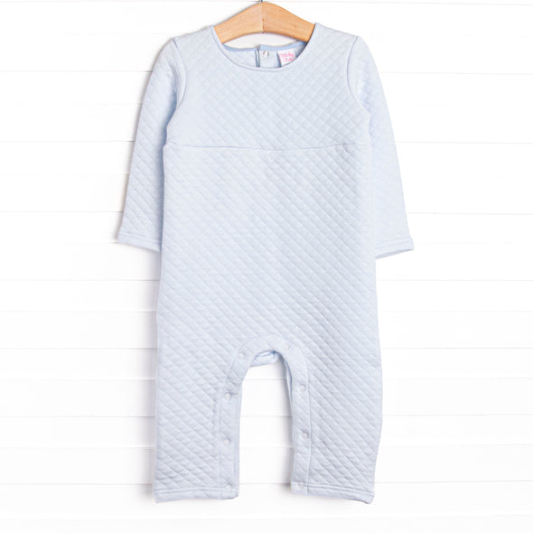 Caden Quilted Romper, Blue