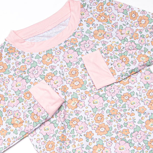 Bellflower Beauty Bamboo Pajama Set, Pink