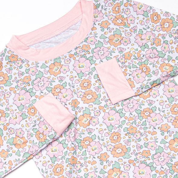 Bellflower Beauty Bamboo Pajama Set, Pink